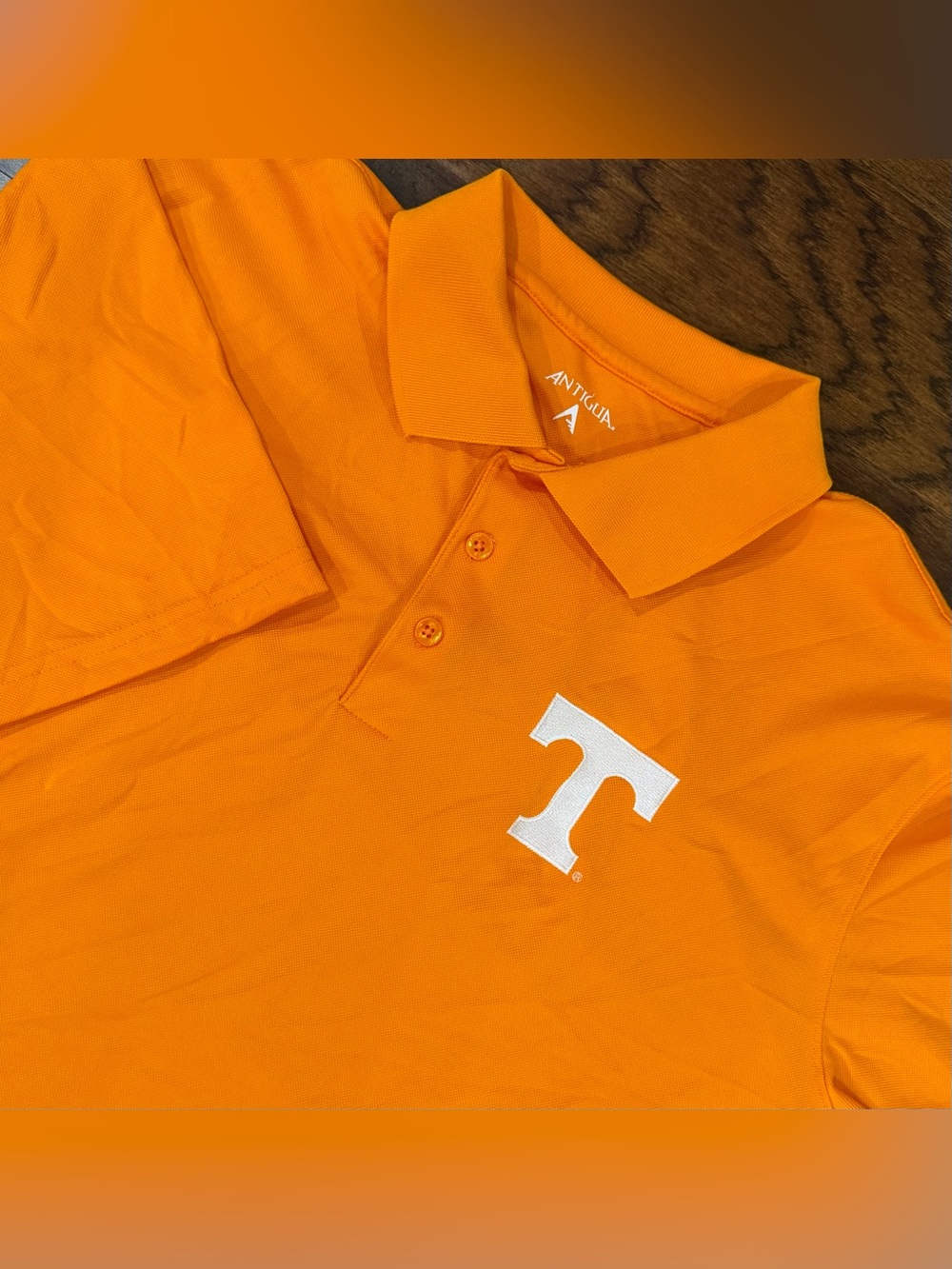 Tennessee Volunteers Men’s Polo Shirt Antigua Orange XL Embroidered Logo NCAA